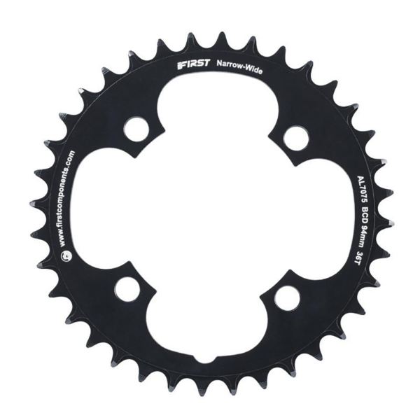 Plato redondo AL7075 BCD 94 mm, 36 dientes