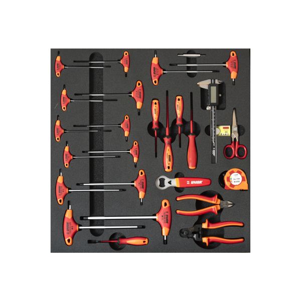 Juego de herramientas para bicicleta SET1-2600AC en bandeja SOS para cajones anchos - Herramientas generales