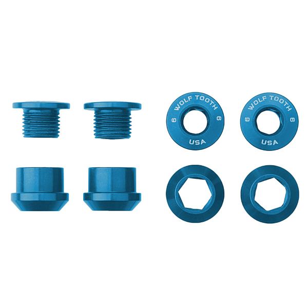 Juego de tornillos y tuercas para platos 4 piezas 6mm M8x0,75 sp.