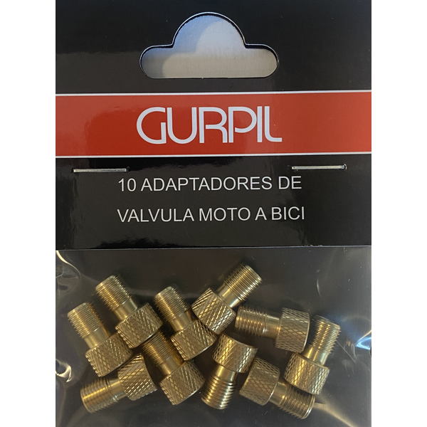 [31695] 10 ADAPTADORES DE VALVULA MOTO A BICI