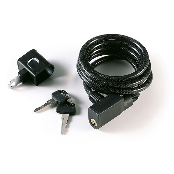 [33504] CANDADO ESPIRAL 8X180 negro c/soporte