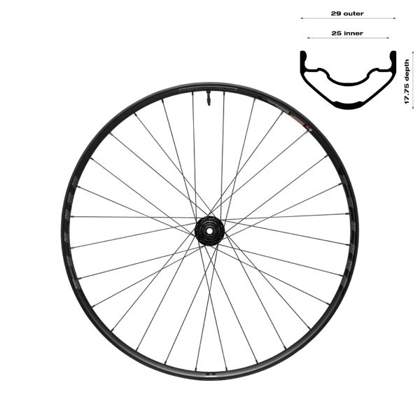 [525033014] Rueda Delantera PROTERRA LIGHT i25 tubeless ready TCS Disc 28'/700c