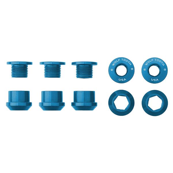 Kit de tornillos y tuercas para platos 5 piezas 6mm M8x0,75 sp.