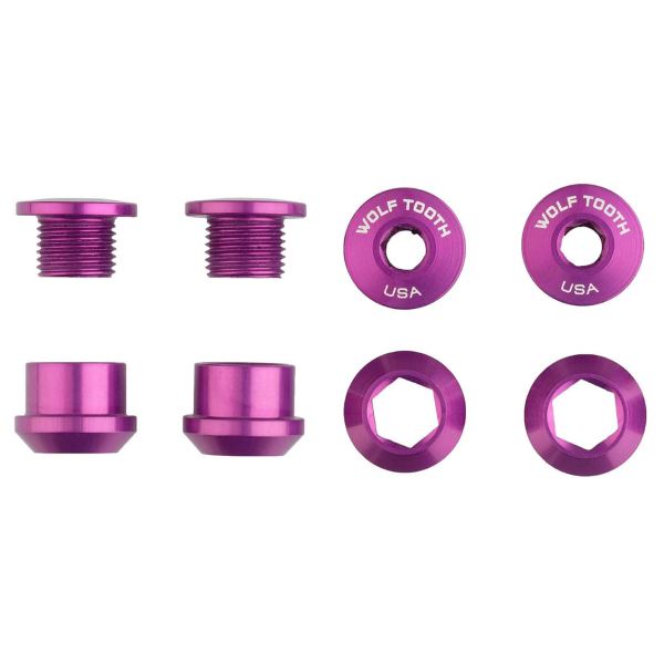 Juego de tornillos y tuercas para platos 4 piezas 6mm M8x0,75 sp.