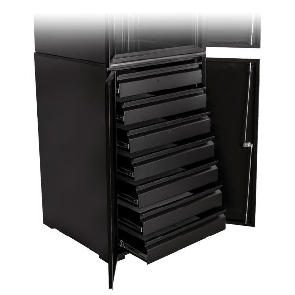 [567008839] Armario bajo para herramientas 949.2-BLACK con puertas y 7 cajones