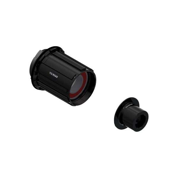 Kit cuerpo de buje libre Road 3 garras + tapa final derecha
