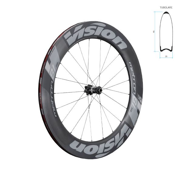 [525037054] Juego de ruedas METRON 81 SL Carbon c24.8 tubulares Disc 28'/700C V18