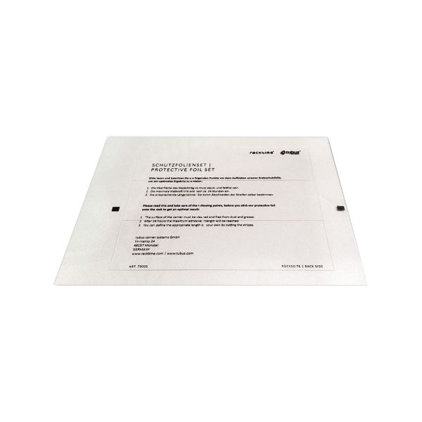 [588106903] Protector ANTIRROCE del portaequipajes, 3 franjas de 4 × 14 cm