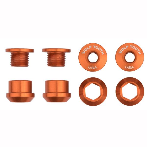 Juego de tornillos y tuercas para platos 4 piezas 6mm M8x0,75 sp.