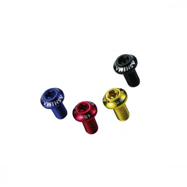 [RG0000089] 12 tornillos de acero 10B21, disco rojo