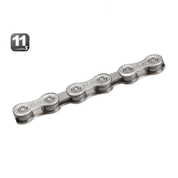 [RG0000859] Cadena YBN 11 velocidades 116 eslabones, plata/gris