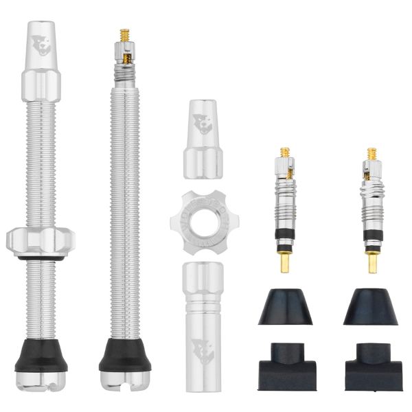 Par de VÁLVULAS TUBELESS compatibles con insertos de neumáticos