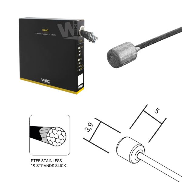 [463510480] Cable de teflón para cambio de marchas Campagnolo