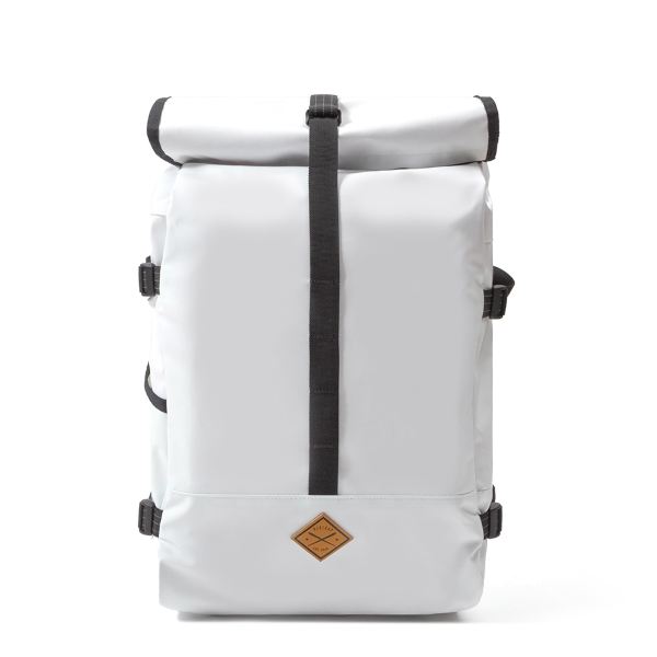 [588027295] Mochila enrollable blanca de 40 l