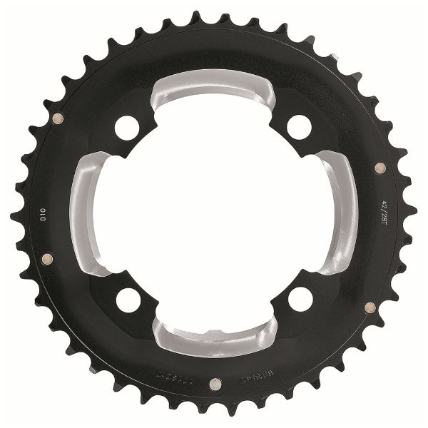[421585100] Plato EMTB ACERO REDONDEADO BCD 64 MM 4 TORNILLOS 2X/3X 10S