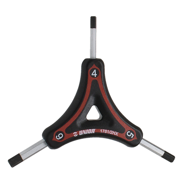 [624909] LLAVE HEXAGONAL ACODADA 4-5-6 MANGO ROJO