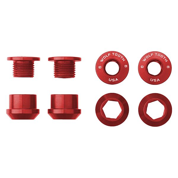 Juego de tornillos y tuercas para platos 4 piezas 6mm M8x0,75 sp.