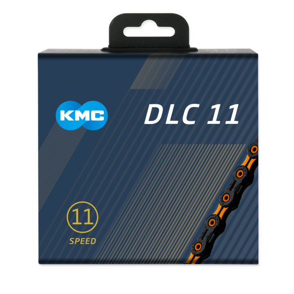 [31145] CADENA KMC DLC 11V NEGRA/NARANJA 118L