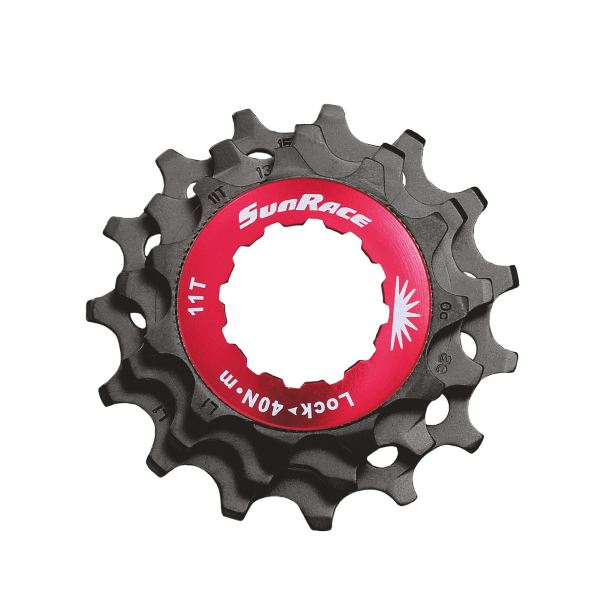 KIT ANILLO DE BLOQUEO + 3 PIñONES para casetes SunRace 10S HG