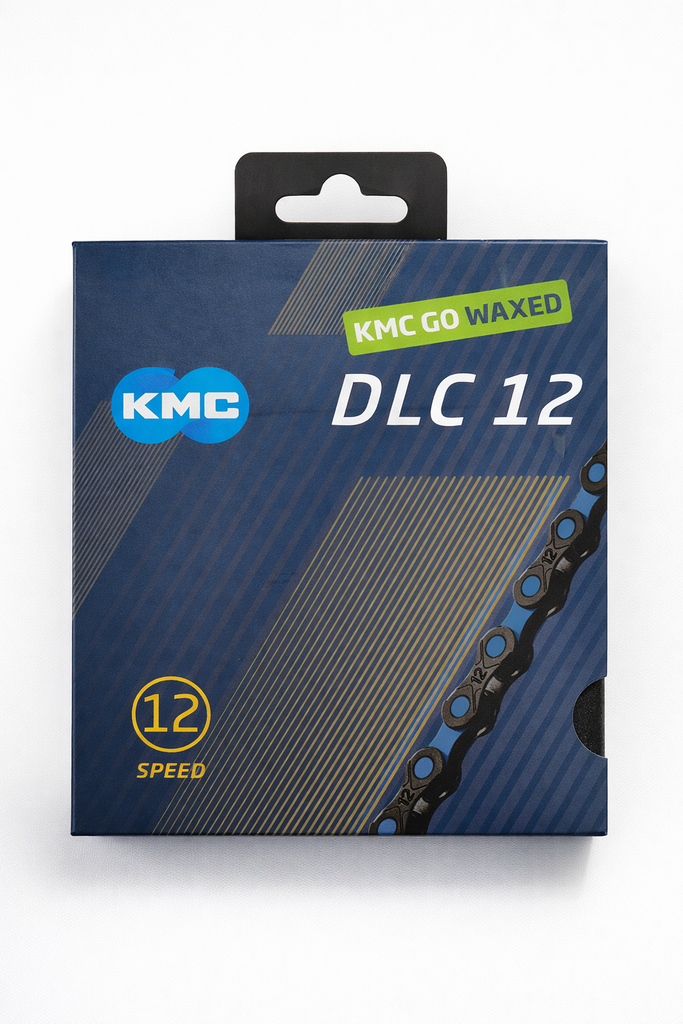 [31183] CADENA KMC DLC12 NEGRA/AZUL WAX126L 12V
