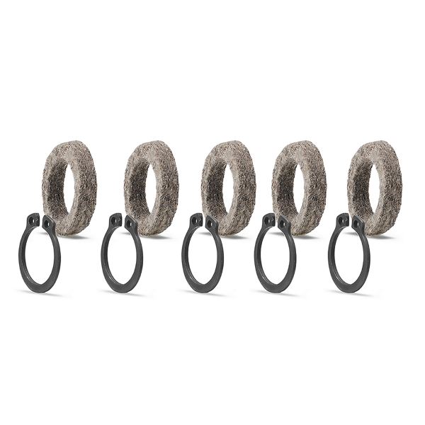[546169160] Kit de mantenimiento de anillos de fieltro BDU2xx, para proteger el cojinete L2 en la unidad de accionamiento, 5 anillos de fieltro 1.270.016.128, 5 anillos de seguridad 1.270.015.320, 1 tubo de grasa