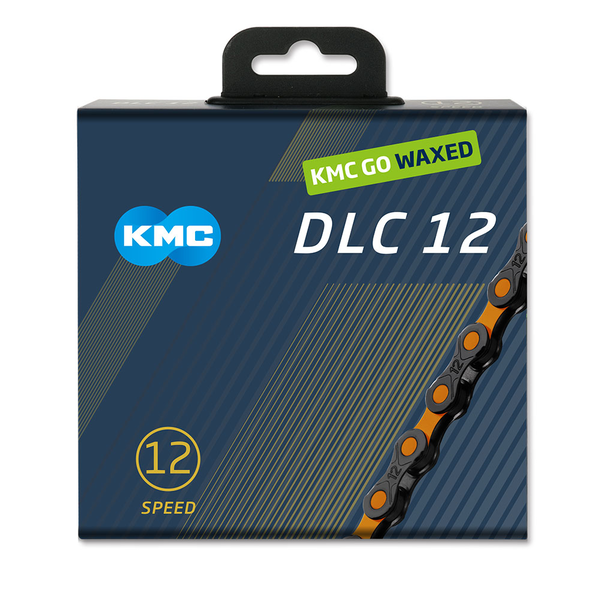 [31197] CADENA KMC DLC12 NEGRA/NARANJA 126L 12V
