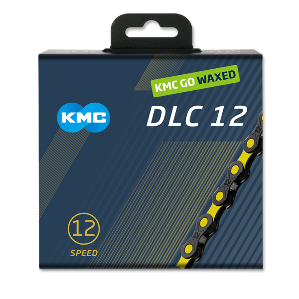 [31198] CADENA KMC DLC12 NEGRA/AMARILLO 126L 12V