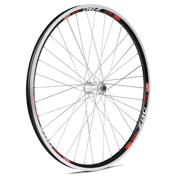 [30040] RUEDA ZAC 26" NEGRA R/INOX  DELANTERA