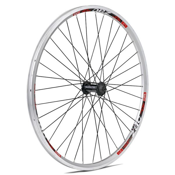[30100] RUEDA ZAC 26" PLATA C/NEG.R/NEG.DELANTER