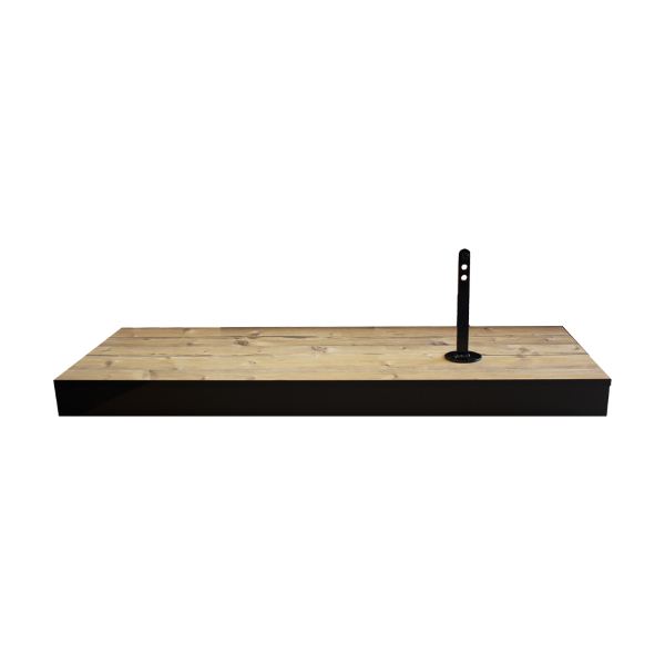 [567046002] Plataforma de madera para exhibición de bicicletas.