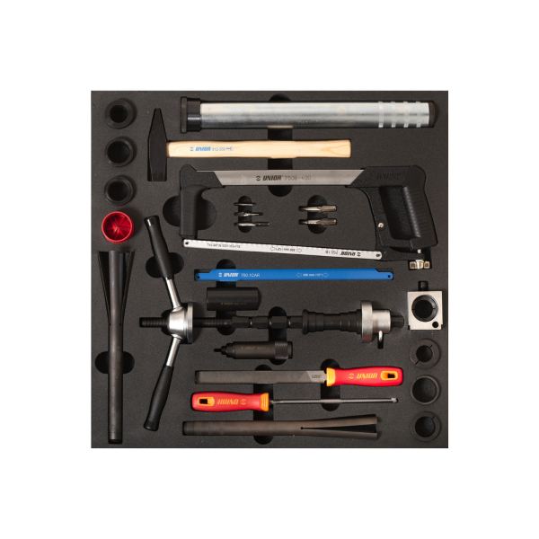 [567008773] Juego de herramientas para bicicleta SET2-2600C en bandeja de herramientas SOS para cajones anchos - Herramientas para cuadro y horquilla