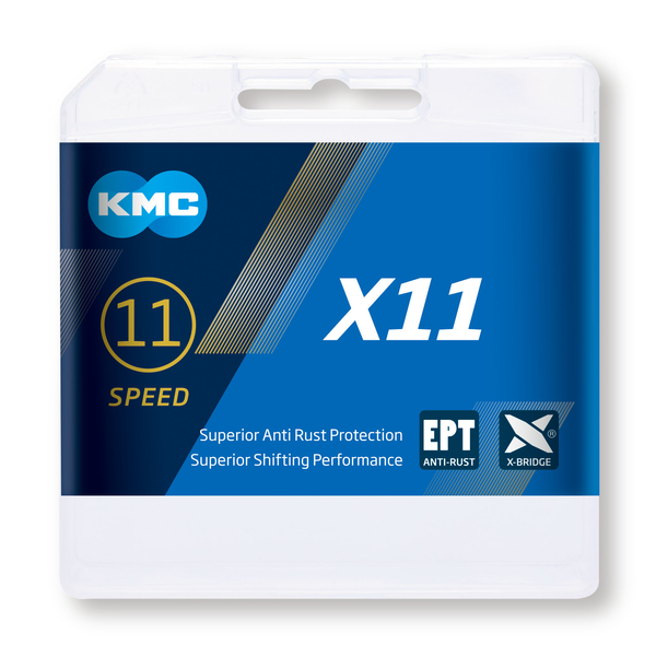[31230] CADENA KMC X11 PLATA/NEGRA 118P  11V