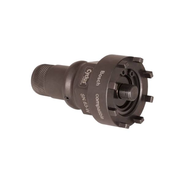 Herramienta de montaje para Bosch Gen 3, Locknut Spider Active Line Plus, con resorte de retención (el mecanismo Cyclus Snap.in evita que la herramienta se deslice)